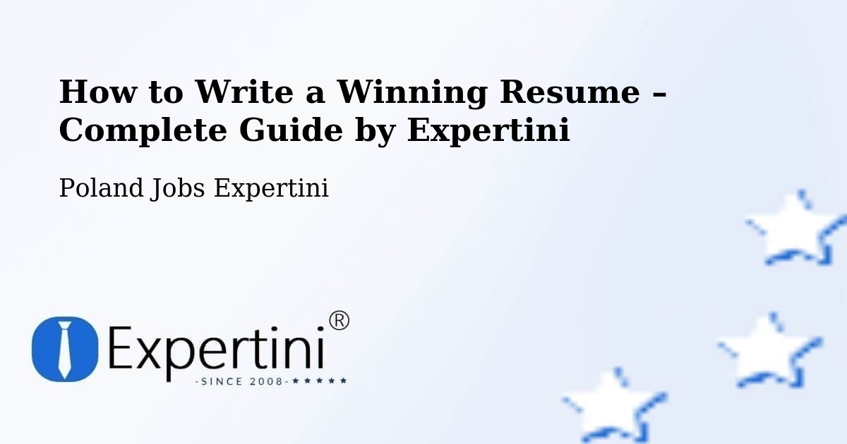 Resume Writing Guide for Job Seekers – Błonie - Błonie, Poland Jobs Expertini